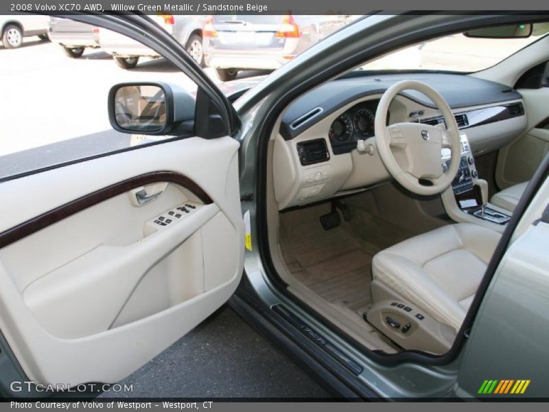 Willow Green Metallic / Sandstone Beige 2008 Volvo XC70 AWD