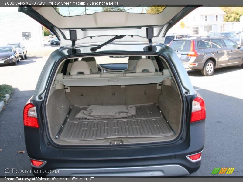 Willow Green Metallic / Sandstone Beige 2008 Volvo XC70 AWD