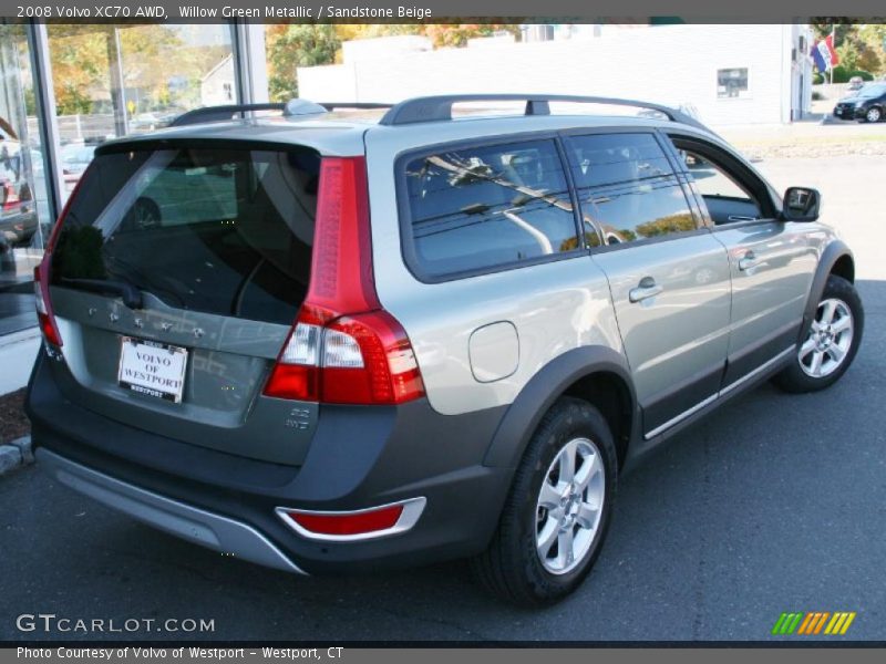 Willow Green Metallic / Sandstone Beige 2008 Volvo XC70 AWD