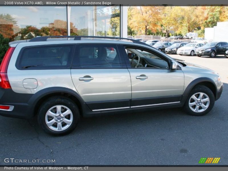 Willow Green Metallic / Sandstone Beige 2008 Volvo XC70 AWD