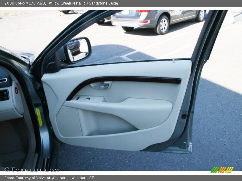 Willow Green Metallic / Sandstone Beige 2008 Volvo XC70 AWD