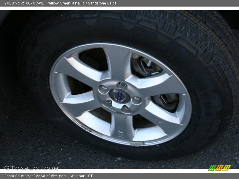 Willow Green Metallic / Sandstone Beige 2008 Volvo XC70 AWD