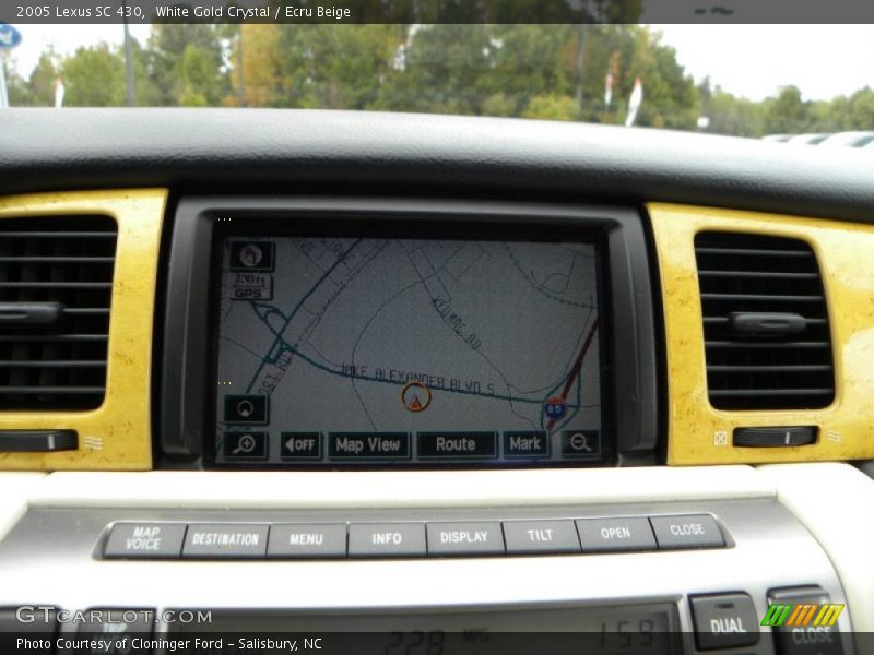 Navigation of 2005 SC 430