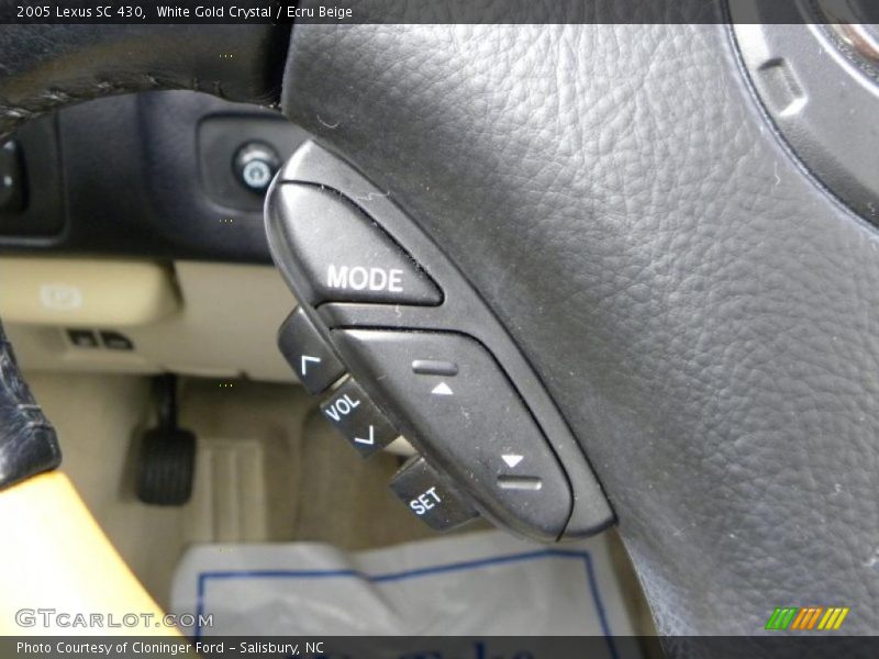 White Gold Crystal / Ecru Beige 2005 Lexus SC 430
