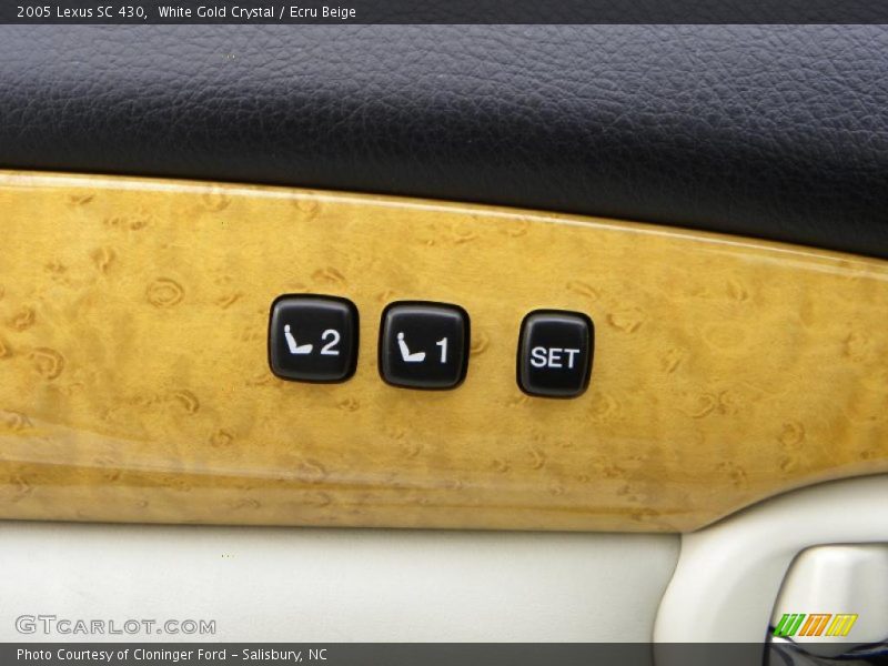 White Gold Crystal / Ecru Beige 2005 Lexus SC 430