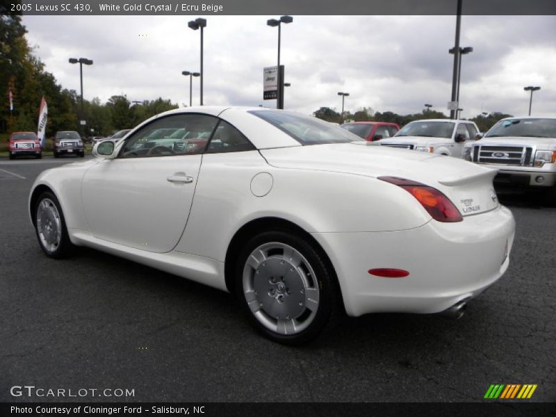 White Gold Crystal / Ecru Beige 2005 Lexus SC 430