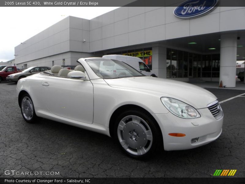 White Gold Crystal / Ecru Beige 2005 Lexus SC 430
