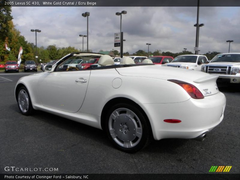 White Gold Crystal / Ecru Beige 2005 Lexus SC 430