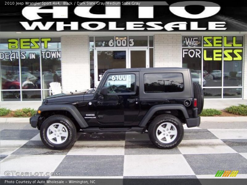 Black / Dark Slate Gray/Medium Slate Gray 2010 Jeep Wrangler Sport 4x4