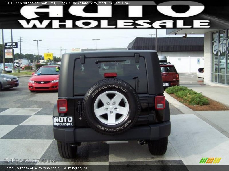 Black / Dark Slate Gray/Medium Slate Gray 2010 Jeep Wrangler Sport 4x4