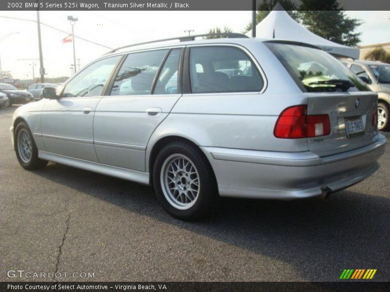 Titanium Silver Metallic / Black 2002 BMW 5 Series 525i Wagon