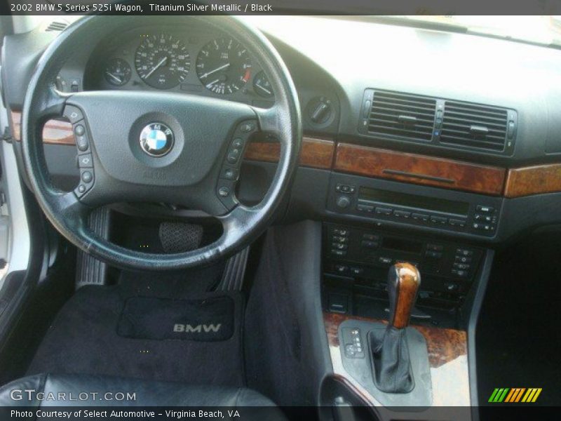 Titanium Silver Metallic / Black 2002 BMW 5 Series 525i Wagon