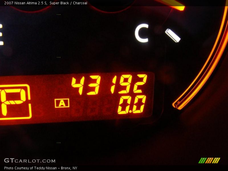Super Black / Charcoal 2007 Nissan Altima 2.5 S