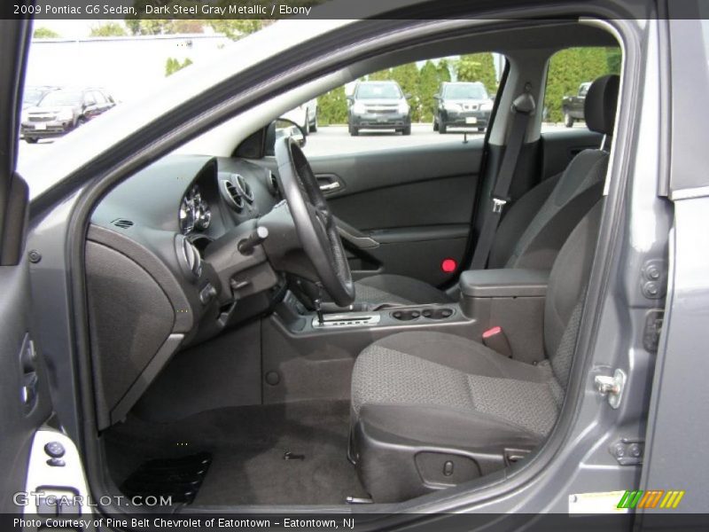 Dark Steel Gray Metallic / Ebony 2009 Pontiac G6 Sedan