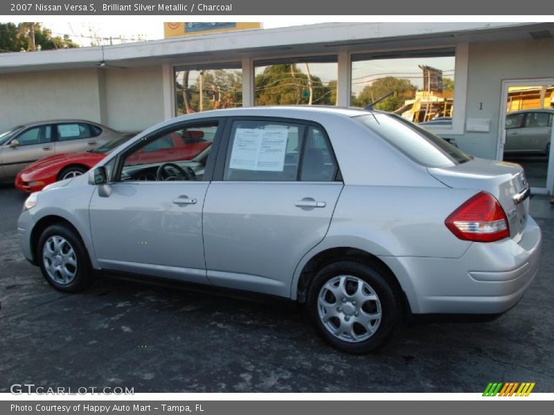 Brilliant Silver Metallic / Charcoal 2007 Nissan Versa S