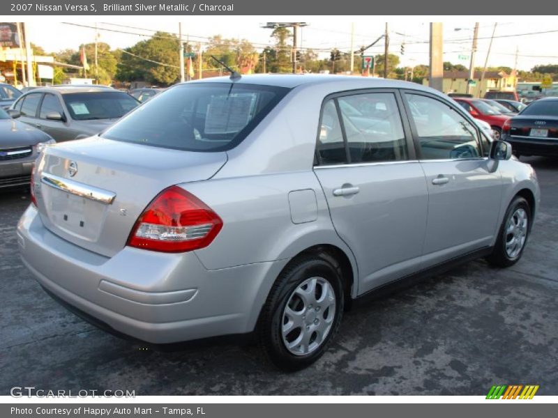 Brilliant Silver Metallic / Charcoal 2007 Nissan Versa S