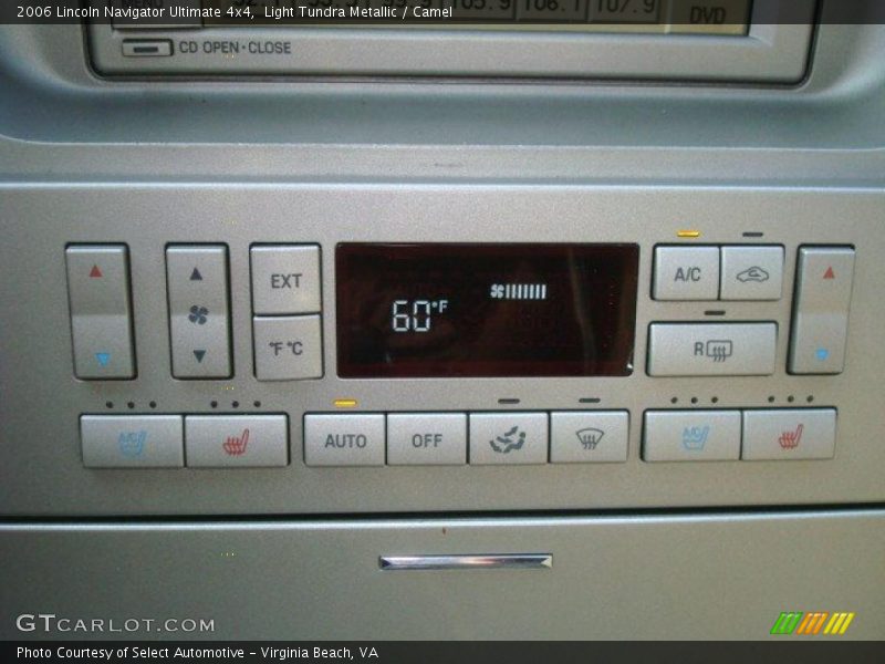 Controls of 2006 Navigator Ultimate 4x4