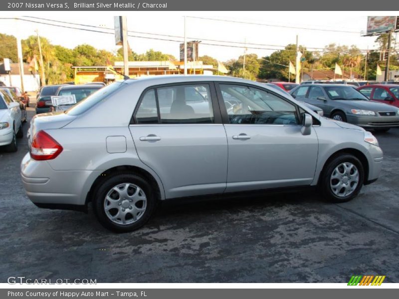 Brilliant Silver Metallic / Charcoal 2007 Nissan Versa S