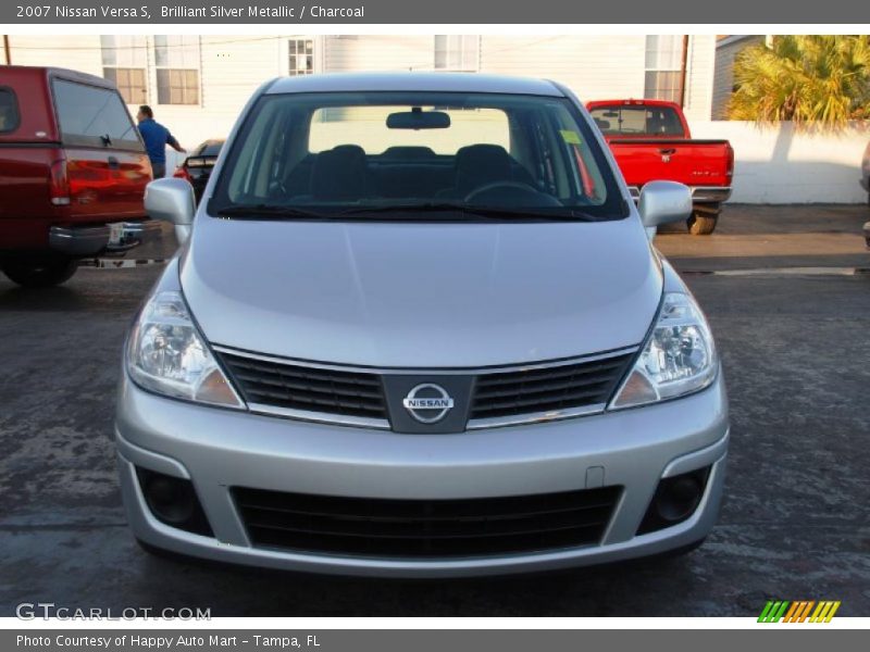 Brilliant Silver Metallic / Charcoal 2007 Nissan Versa S