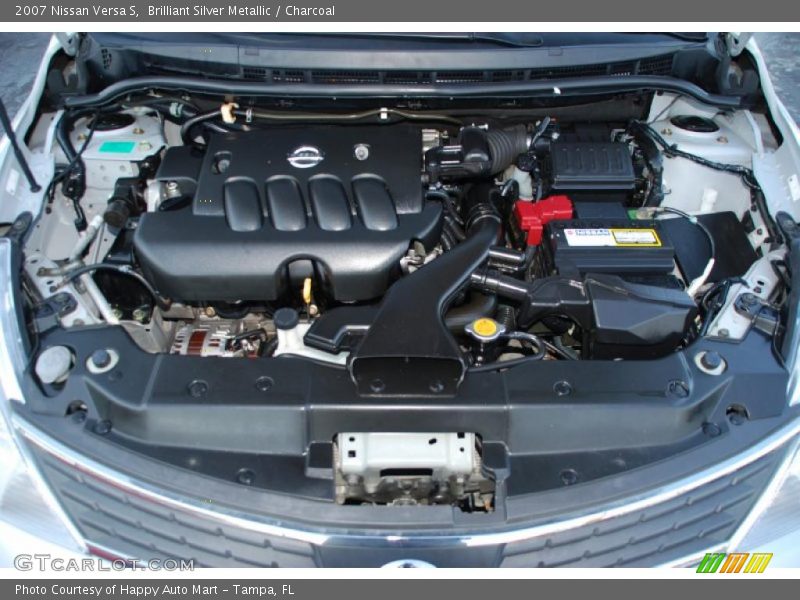 Brilliant Silver Metallic / Charcoal 2007 Nissan Versa S