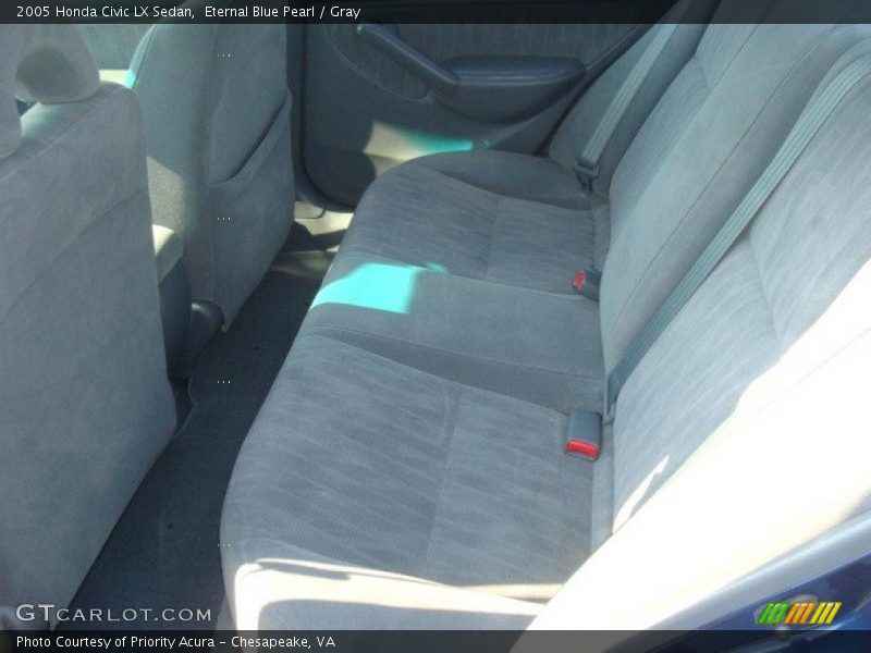 Eternal Blue Pearl / Gray 2005 Honda Civic LX Sedan
