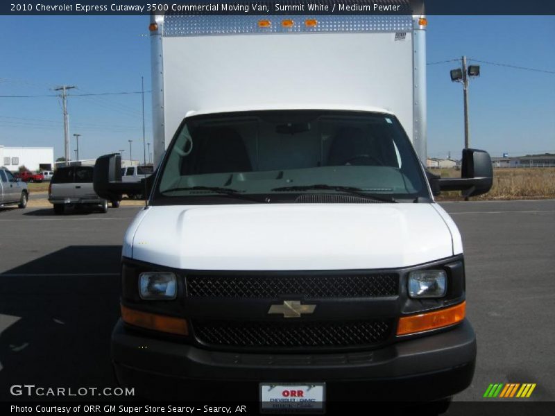 Summit White / Medium Pewter 2010 Chevrolet Express Cutaway 3500 Commercial Moving Van