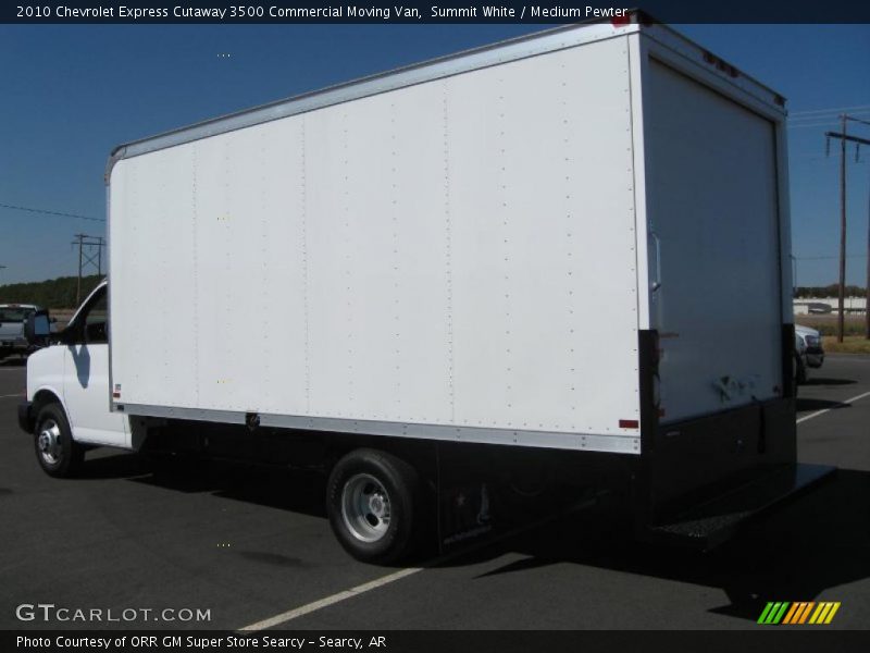 Summit White / Medium Pewter 2010 Chevrolet Express Cutaway 3500 Commercial Moving Van