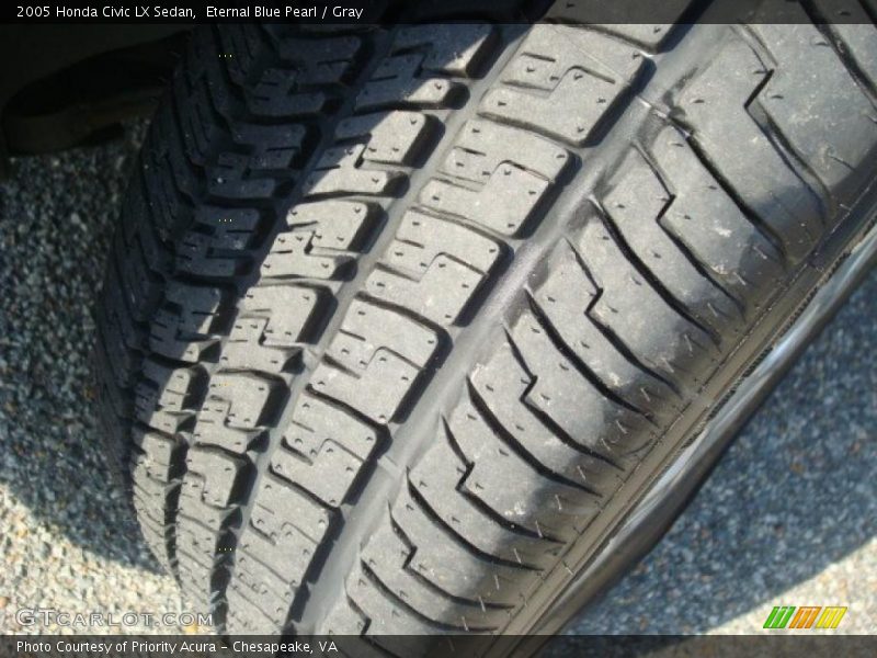 Eternal Blue Pearl / Gray 2005 Honda Civic LX Sedan