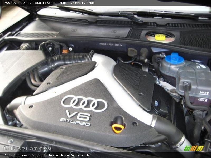  2002 A6 2.7T quattro Sedan Engine - 2.7 Liter Twin-Turbocharged DOHC 30-Valve V6