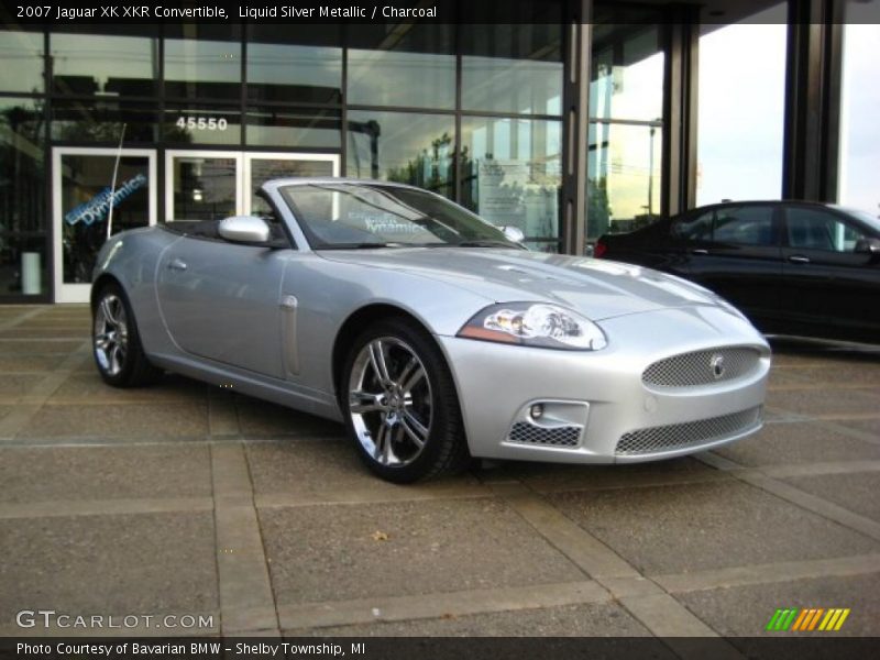 Liquid Silver Metallic / Charcoal 2007 Jaguar XK XKR Convertible