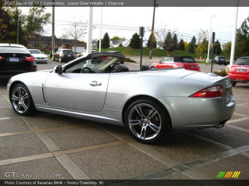 Liquid Silver Metallic / Charcoal 2007 Jaguar XK XKR Convertible