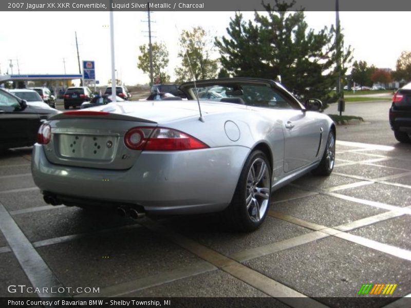 Liquid Silver Metallic / Charcoal 2007 Jaguar XK XKR Convertible