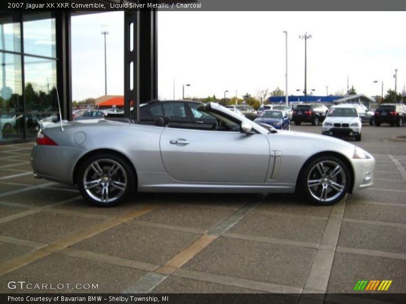 Liquid Silver Metallic / Charcoal 2007 Jaguar XK XKR Convertible