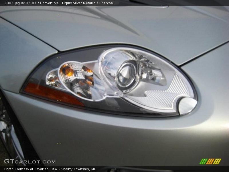 Liquid Silver Metallic / Charcoal 2007 Jaguar XK XKR Convertible