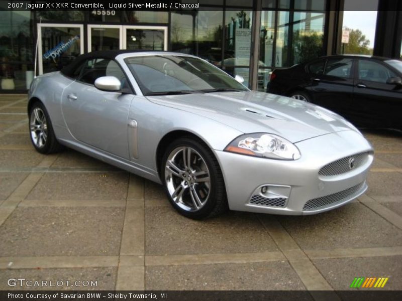 Liquid Silver Metallic / Charcoal 2007 Jaguar XK XKR Convertible