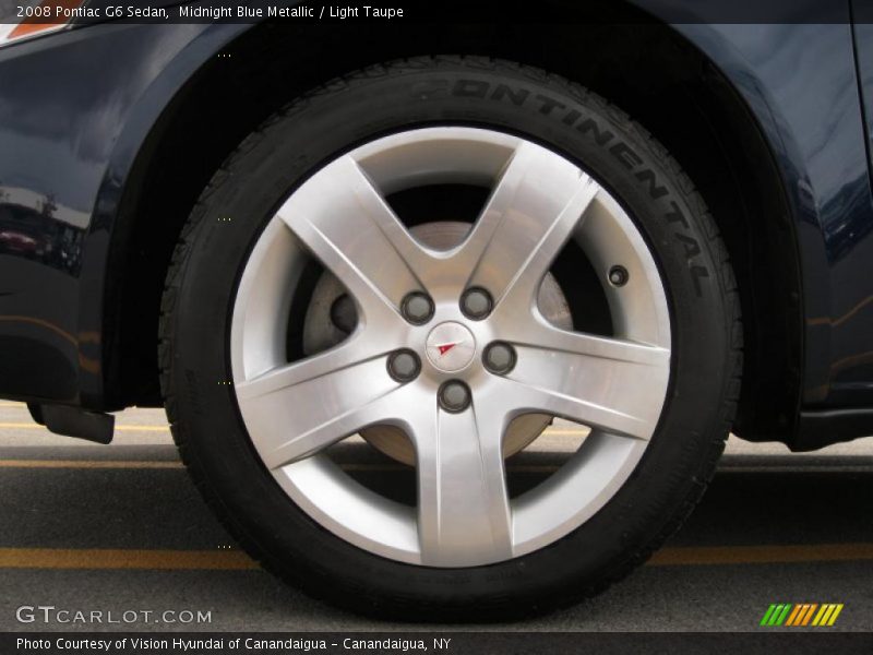 Midnight Blue Metallic / Light Taupe 2008 Pontiac G6 Sedan