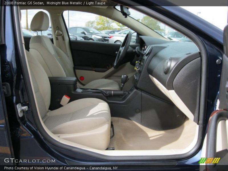 Midnight Blue Metallic / Light Taupe 2008 Pontiac G6 Sedan
