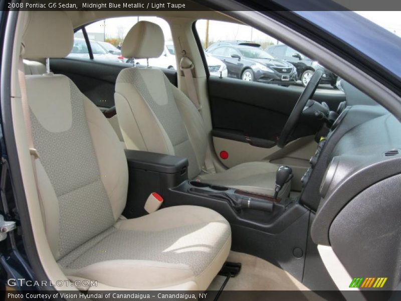Midnight Blue Metallic / Light Taupe 2008 Pontiac G6 Sedan