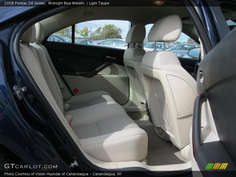 Midnight Blue Metallic / Light Taupe 2008 Pontiac G6 Sedan