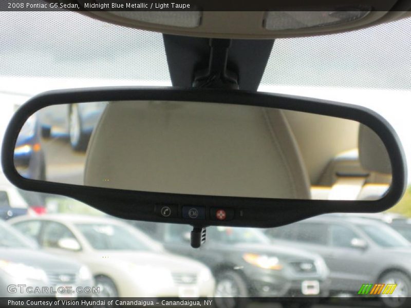 Midnight Blue Metallic / Light Taupe 2008 Pontiac G6 Sedan