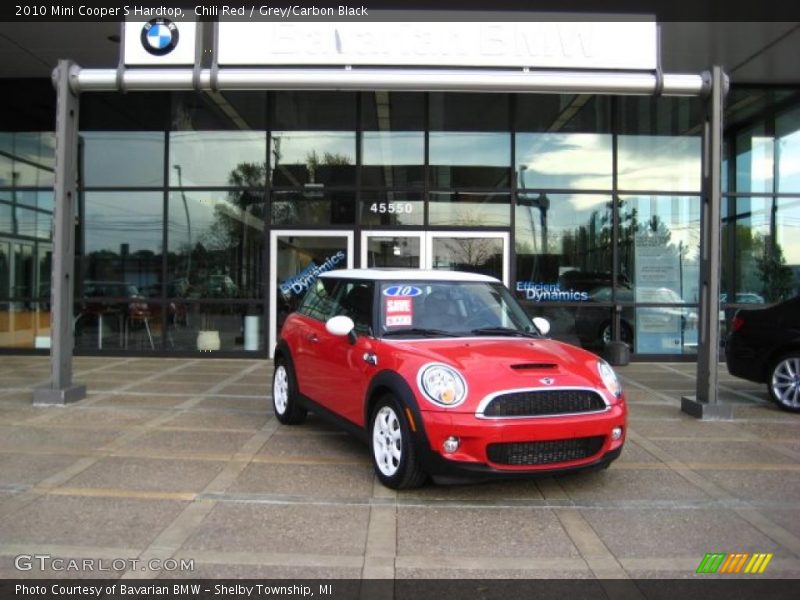 Chili Red / Grey/Carbon Black 2010 Mini Cooper S Hardtop