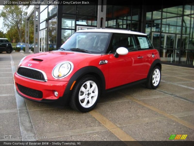 Chili Red / Grey/Carbon Black 2010 Mini Cooper S Hardtop