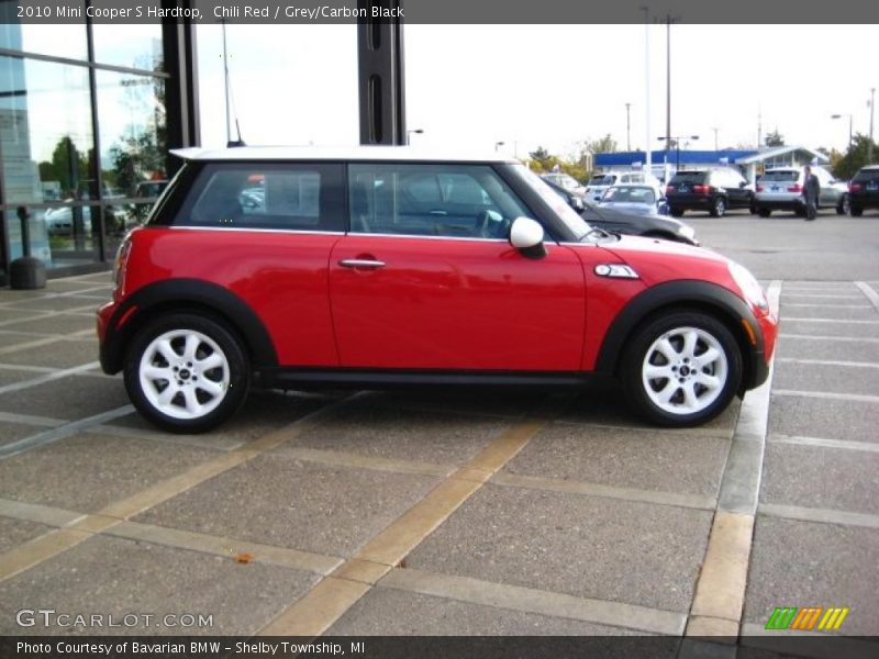 Chili Red / Grey/Carbon Black 2010 Mini Cooper S Hardtop