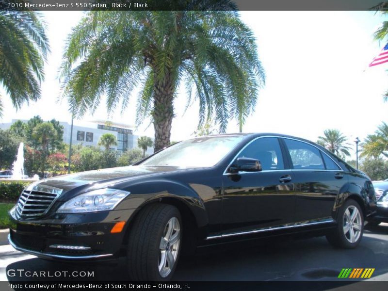 Black / Black 2010 Mercedes-Benz S 550 Sedan