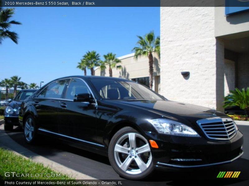 Black / Black 2010 Mercedes-Benz S 550 Sedan