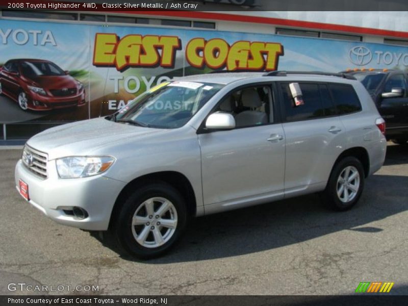 Classic Silver Metallic / Ash Gray 2008 Toyota Highlander 4WD