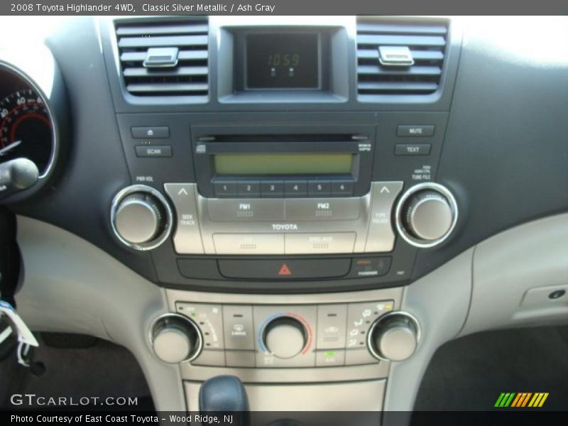 Classic Silver Metallic / Ash Gray 2008 Toyota Highlander 4WD