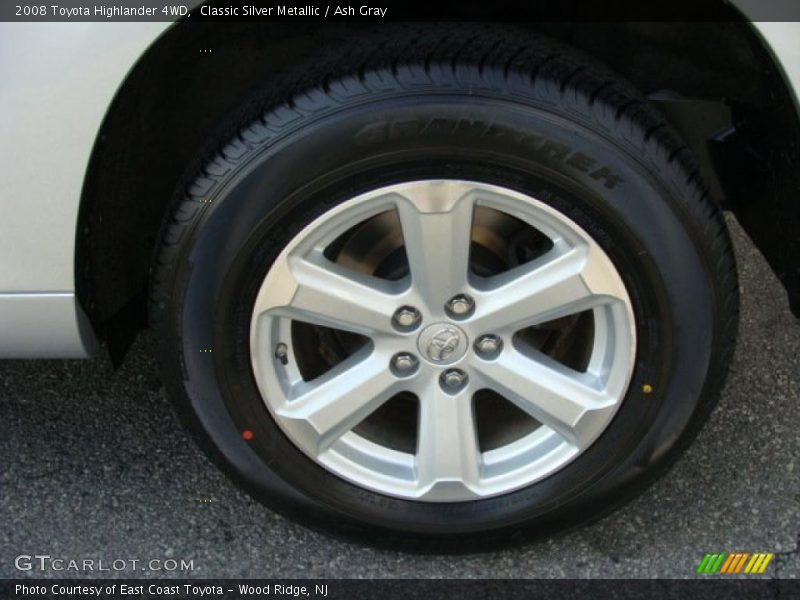 Classic Silver Metallic / Ash Gray 2008 Toyota Highlander 4WD