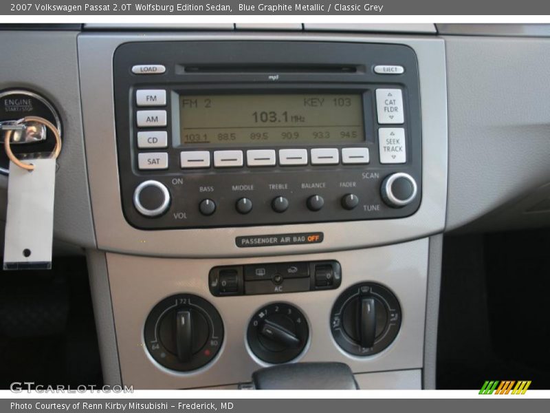 Blue Graphite Metallic / Classic Grey 2007 Volkswagen Passat 2.0T Wolfsburg Edition Sedan