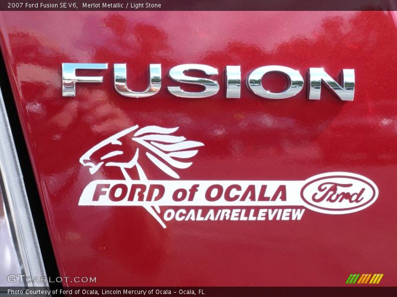 Merlot Metallic / Light Stone 2007 Ford Fusion SE V6